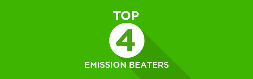 Our top four CO2 emission beaters