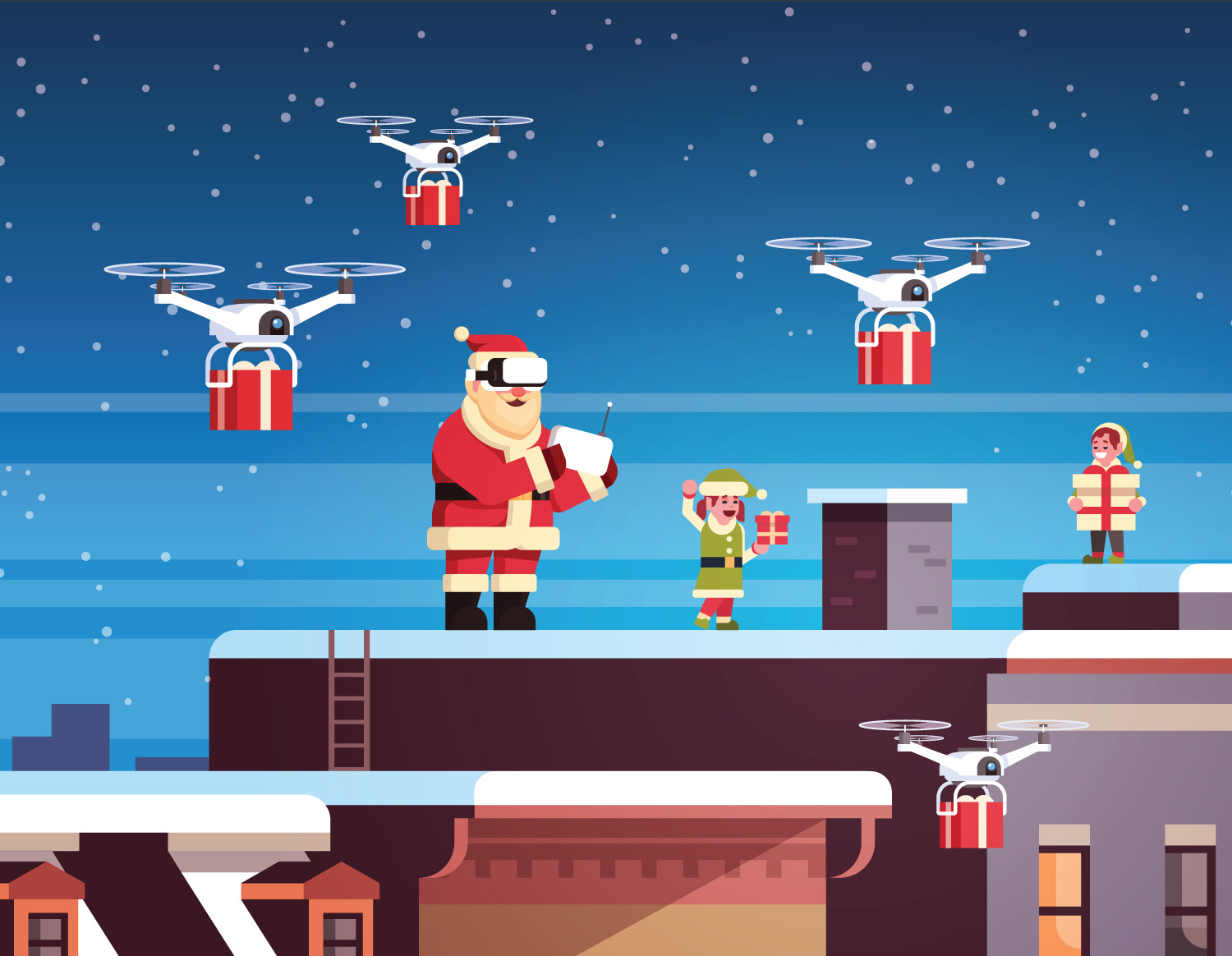 Even Santa faces mobility issues for his fleet of reindeer