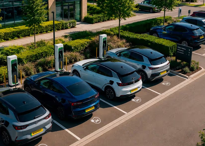 Fleet Alliance Salary Sacrifice EVs in car park charging